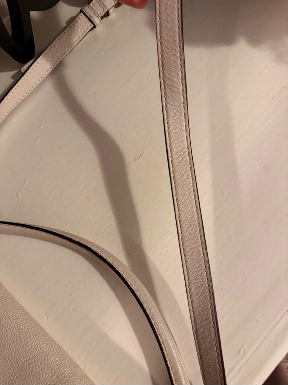 kate spade Cream Cobble Hill Devin Satchel Soft Pebble Cowhide Leather Upcycle